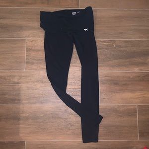 Pink Victoria’s Secret All black leggings